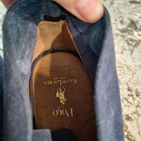 POLO RALPH LAUREN Men's Joplin  Suede Chukka Boot Navy 8 - Picture 5 of 9